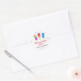 Adesivo Picolés Fofos Aparecem com Stickers de Favor