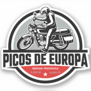 Adesivo Picos de Europa espanhol Cordilheira Cantábrica Mo