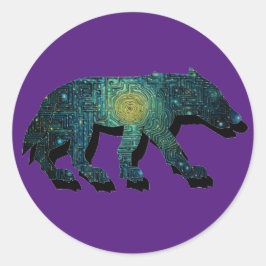 Adesivo Pictic Wolf Maze