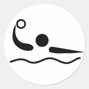 Adesivo Pictograma de Waterpolo do pólo aquático