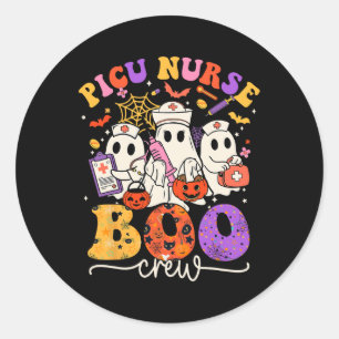 Adesivo Picu Boo Crew Enfermeira Engraçada Fantasma Hallow