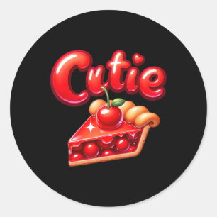 Adesivo Pie Day Pi Day Ação de Graças Cherry Cute Pie Cuti