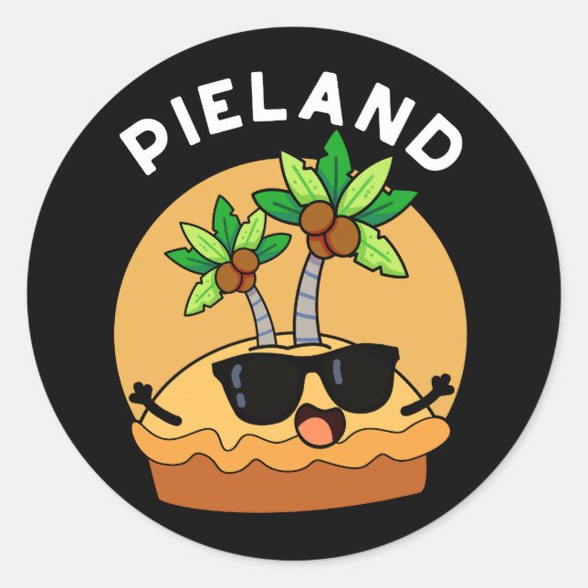 Adesivo Pie-land Funny Island Pun Dark BG (Frente)