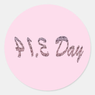 Adesivo Pie Pink Pi Day