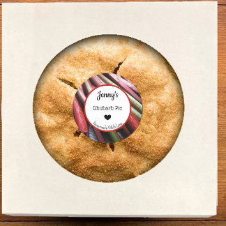 Adesivo Pie Sticker do Rhubarb Homemade