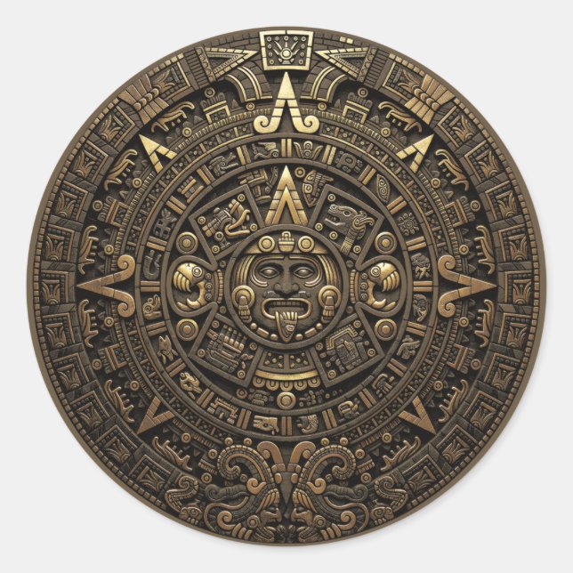 Adesivo Piedra del Sol Azteca (Frente)