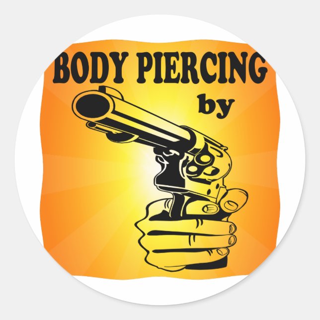 Adesivo Piercing De Corpo Por ..... GUN (Frente)