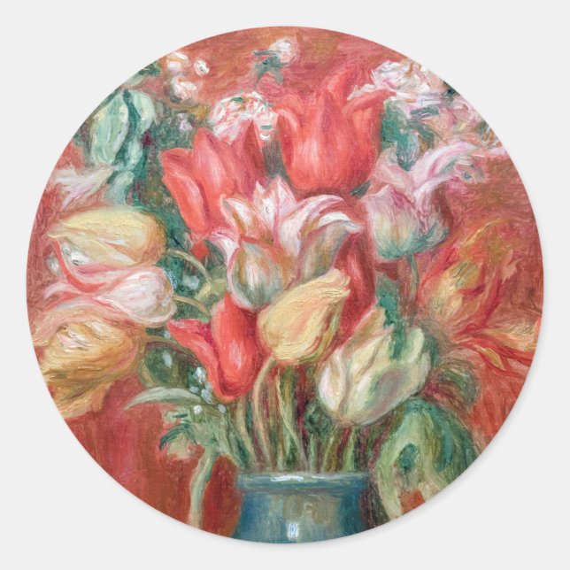 Adesivo Pierre-Auguste Renoir - Buquê Tulip (Frente)