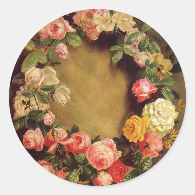 Adesivo Pierre-Auguste Renoir - Coroa de Rosas (Frente)