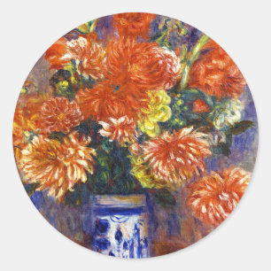 Adesivo Pierre Auguste Renoir Gladiolas e Dahlias