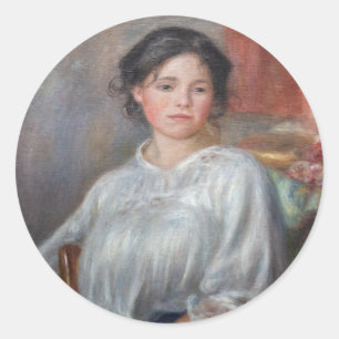 Adesivo Pierre-Auguste Renoir - Jovem Mulher Sentada