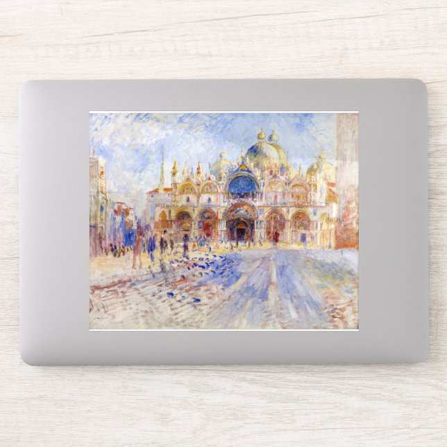 Adesivo Pierre-Auguste Renoir - Veneza, Piazza San Marco (Computador)