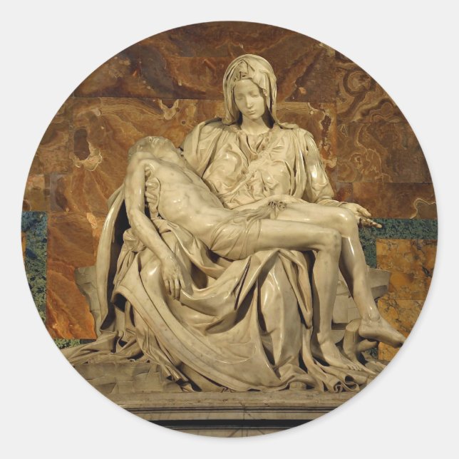 Adesivo Pieta de Michelangelo na Rua. (Frente)