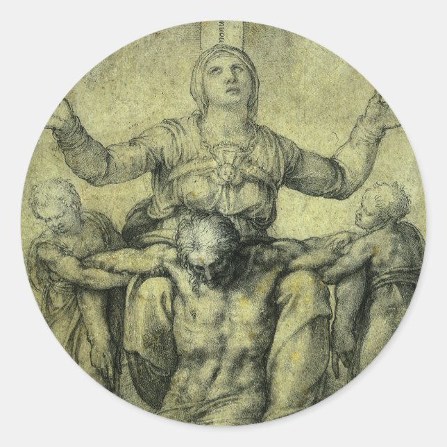 Adesivo Pieta de Michelangelo para Vittoria Colonna (Frente)