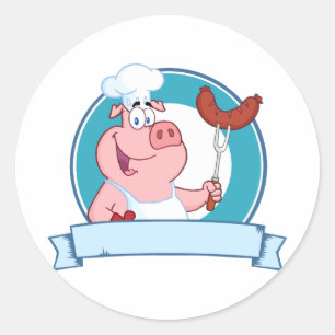 Adesivo Pig Chef Stickers