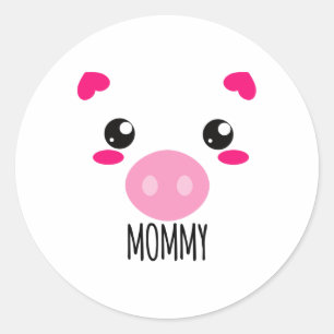 Adesivo Pig Face Kawaii Halloween Costume Para Mamãe Engra