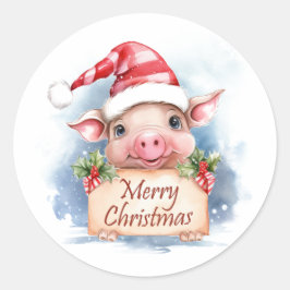 Adesivo Pig Felry Natal