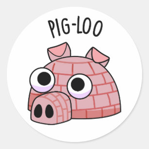 Adesivo Pig-loo Funny Igloo Pun