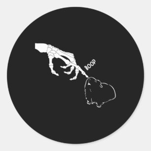 Adesivo Pig Scary Skeleton Boop Hallowee Engraçado