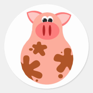Adesivo Pig Sticker Engraçado