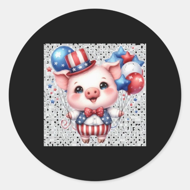 Adesivo Pig Sticker Patriótico (Frente)