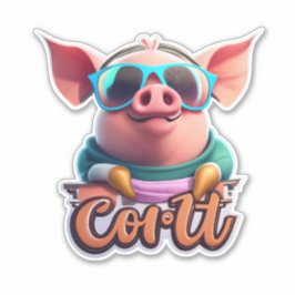 Adesivo Pig Stickers O Mais Avançado Hub De Suíno