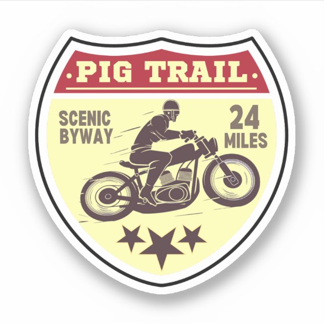 Adesivo Pig Trail Scenic Byway ArkKansas (Frente)