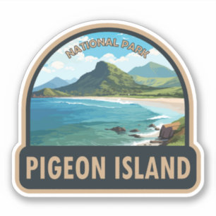 Adesivo Pigeon Island National Park Santo Lucia Viagem Art