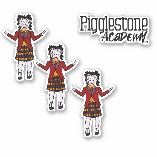 Adesivo Pigglestone Academy Class Pig 6 Stick (Frente)