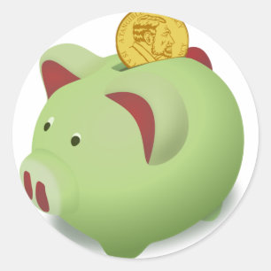 Adesivo Piggy Bank Stickers