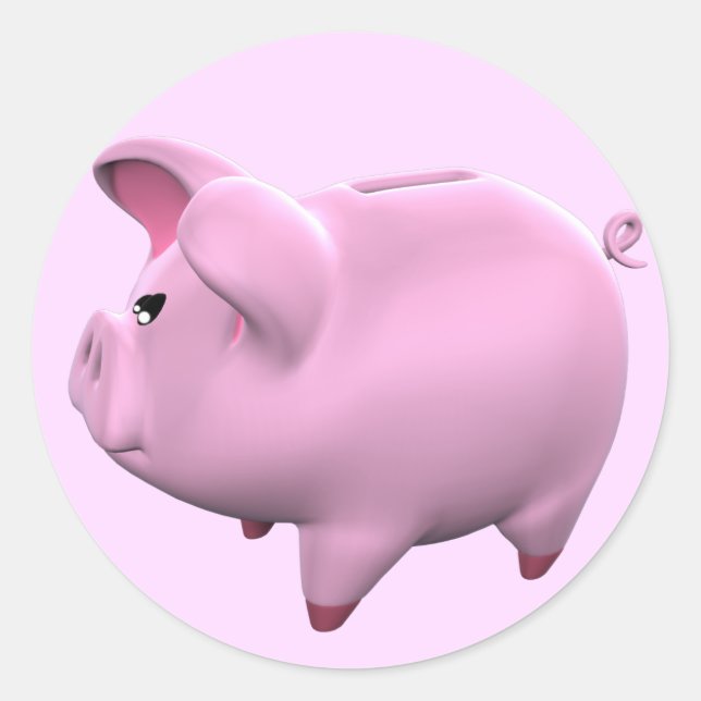 Adesivo Piggy Bank Toon Sticker (Frente)