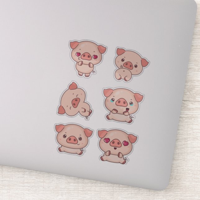 Adesivo Piggy encantador para crianças e Artesanatos (Detalhe)