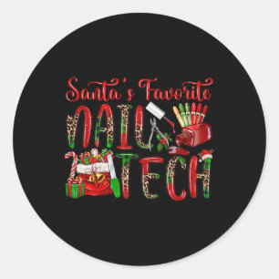 Adesivo Pijama de Natal da Técnica de Unhas Favorita do Pa
