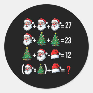 Adesivo Pijama de Natal engraçado 67 meme Papai Noel profe