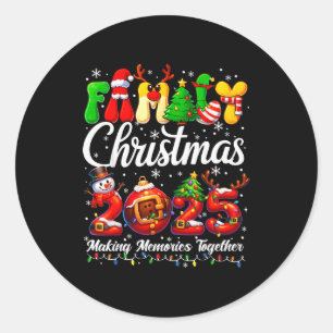 Adesivo Pijama Engraçado Família Coordenidas Natal 202