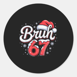 Adesivo Pijamas de Natal Bruh 67 Meninos Adolescentes Meni