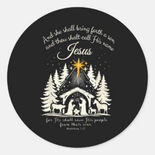 Adesivo Pijamas de Natal Jesus Cristão Árvore de Natal par
