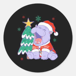 Adesivo Pijamas de Natal Moo Deng Árvore de Natal Menina F