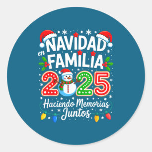 Adesivo Pijamas de Natal para a Família Navidad En Familia