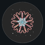 Adesivo Pijamas de Natal Snowflake Xmas Gift Candy C<br><div class="desc">Pijamas de Natal Snowflake Xmas Gift Candy Canas</div>