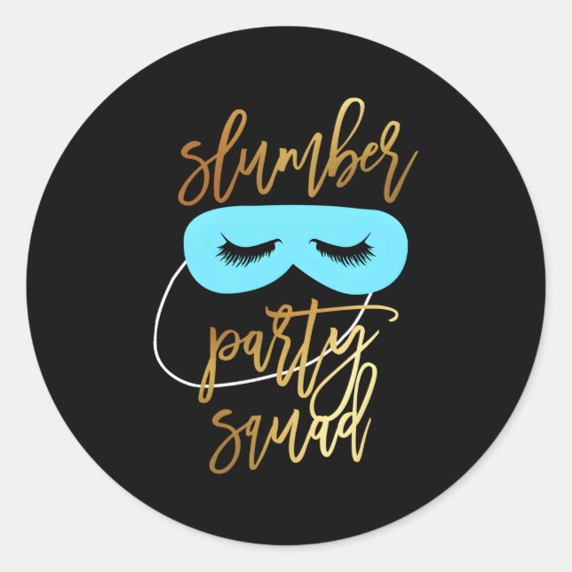 Adesivo Pijamas De Sleepover Quadrado Para Bomba Para N (Frente)