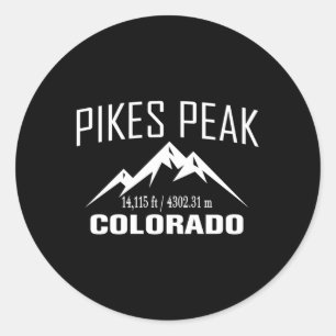 Adesivo Pikes Peak Colorado Climbing Summit Club Outdoor