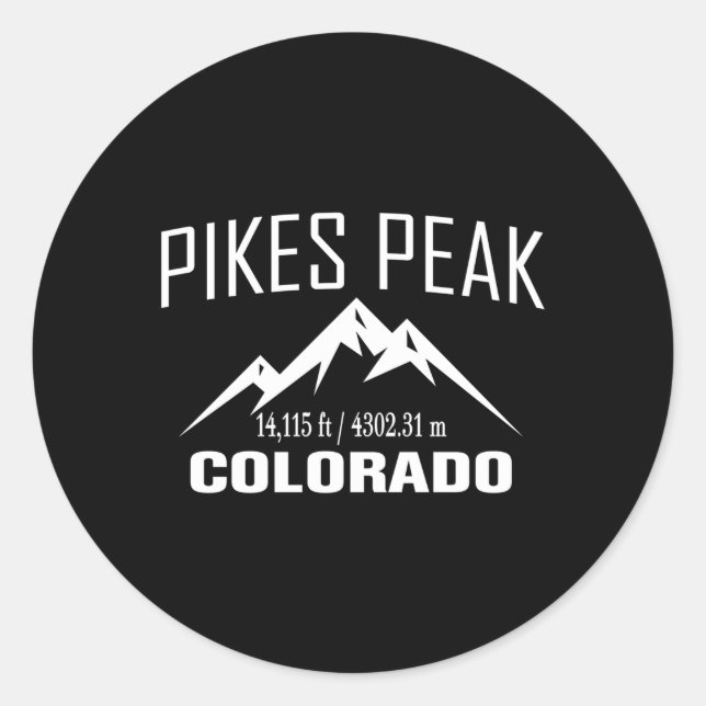 Adesivo Pikes Peak Colorado Climbing Summit Club Outdoor (Frente)