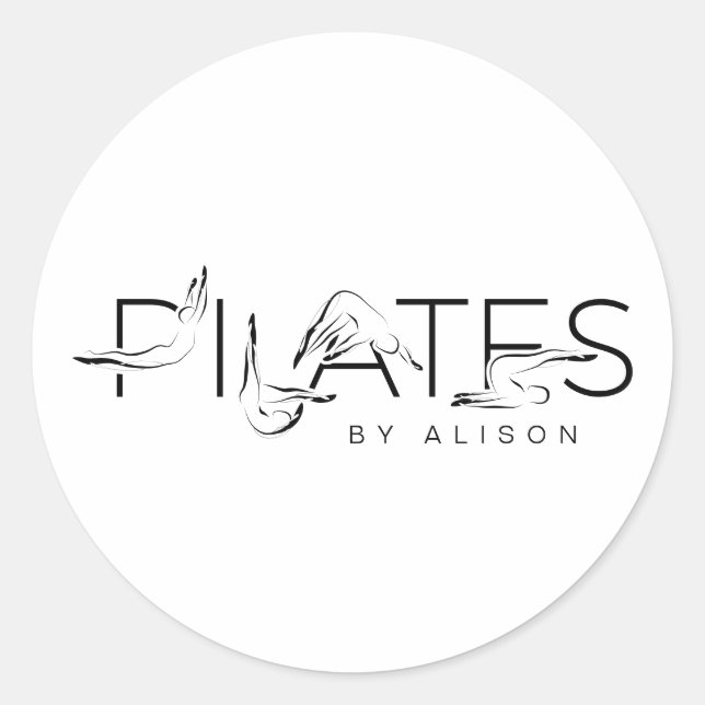 Adesivo Pilates Instrutor Pilates Letters (Frente)