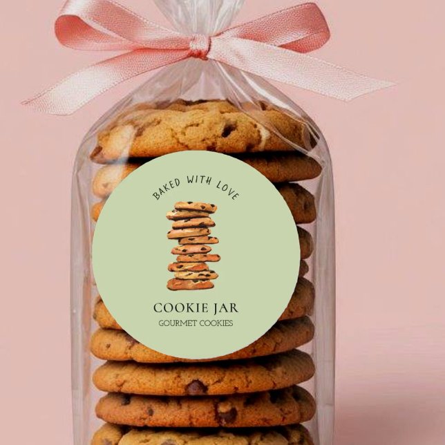 Adesivo Pilha de biscoito de chocolate (Criador carregado)