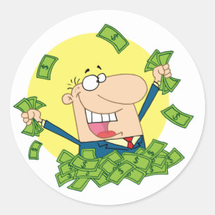 Adesivo Pilha de Money Stickers