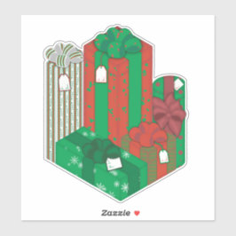 Adesivo Pilha de Presentes