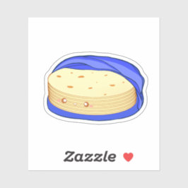 Adesivo Pilha de Tortilhas de Flour