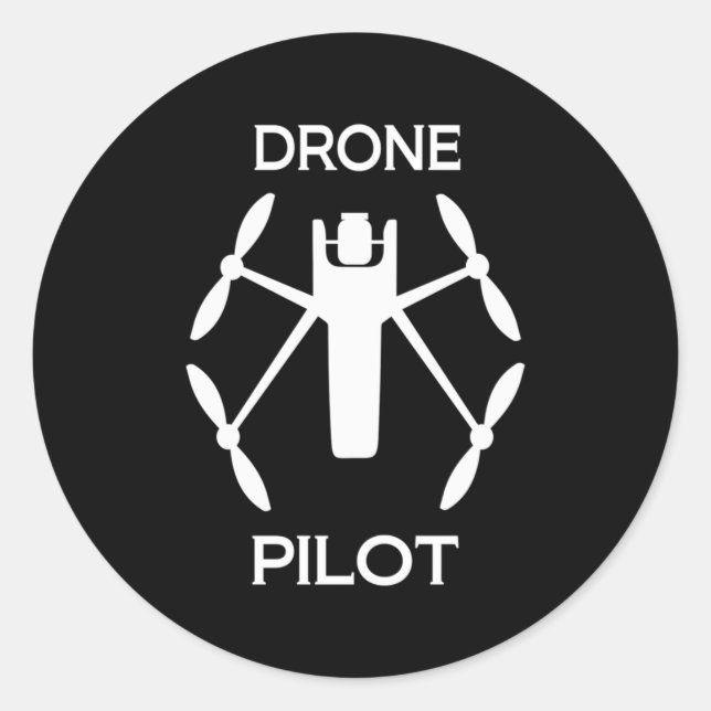 Adesivo Piloto de Drone de Classes (Frente)