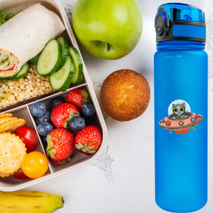 Adesivo Piloto de Gato e espaçonave de OVNI, Legal Espaço 